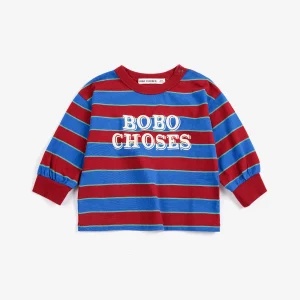 AW26 Bobo Choses Embossed stripes T-shirt
