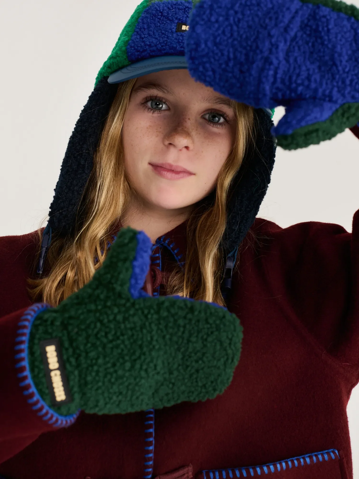 AW26 Color Block sheepskin mittens — SKU SB-FE6FC5-E28C6E3E65F899 - Image 4