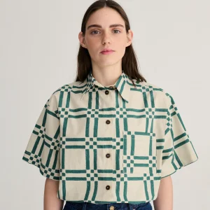 AW26 Squares all over poplin shirt
