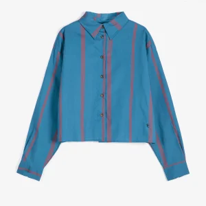 AW26 Triple Stripes all over poplin shirt
