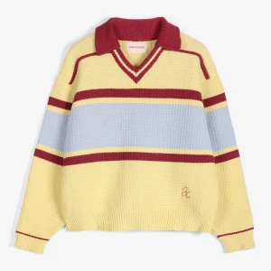 AW26 Structured wool-cotton polo jumper