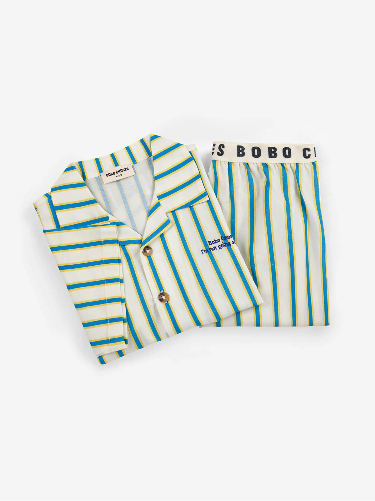 CONL Yellow Stripes loungewear woven set - Image 3