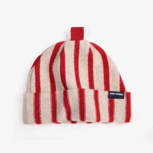 AW26 Merino wool striped beanie