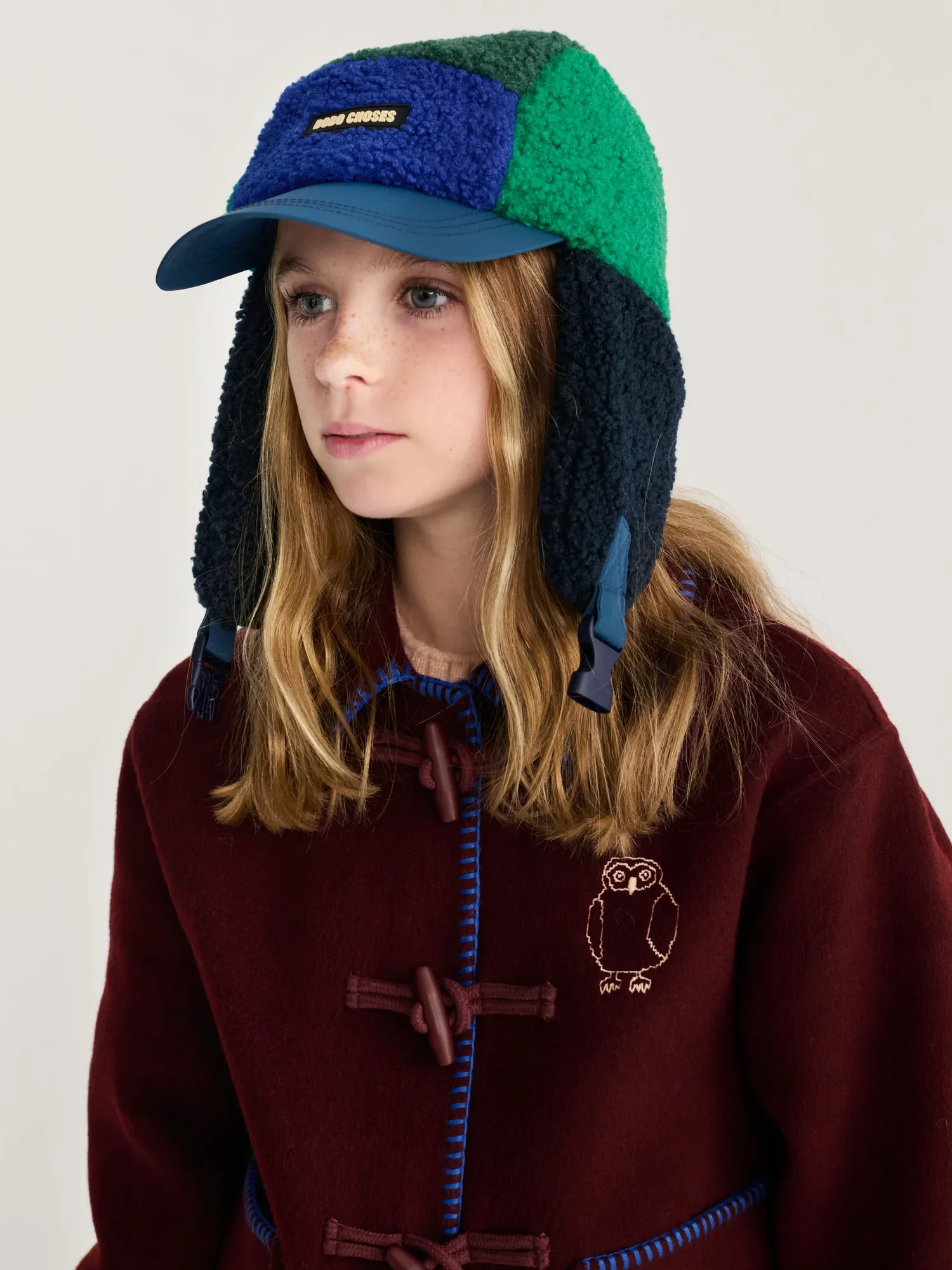 AW26 Bobo Choses color block sheepskin chapka — SKU SB-FE6FC5-C5861F208DB3D2 - Image 3