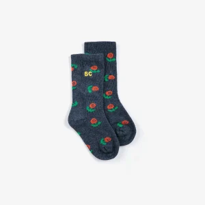 AW26 Stamp Bloom all over long socks