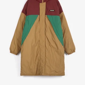 AW26 Oversize long color block puffer