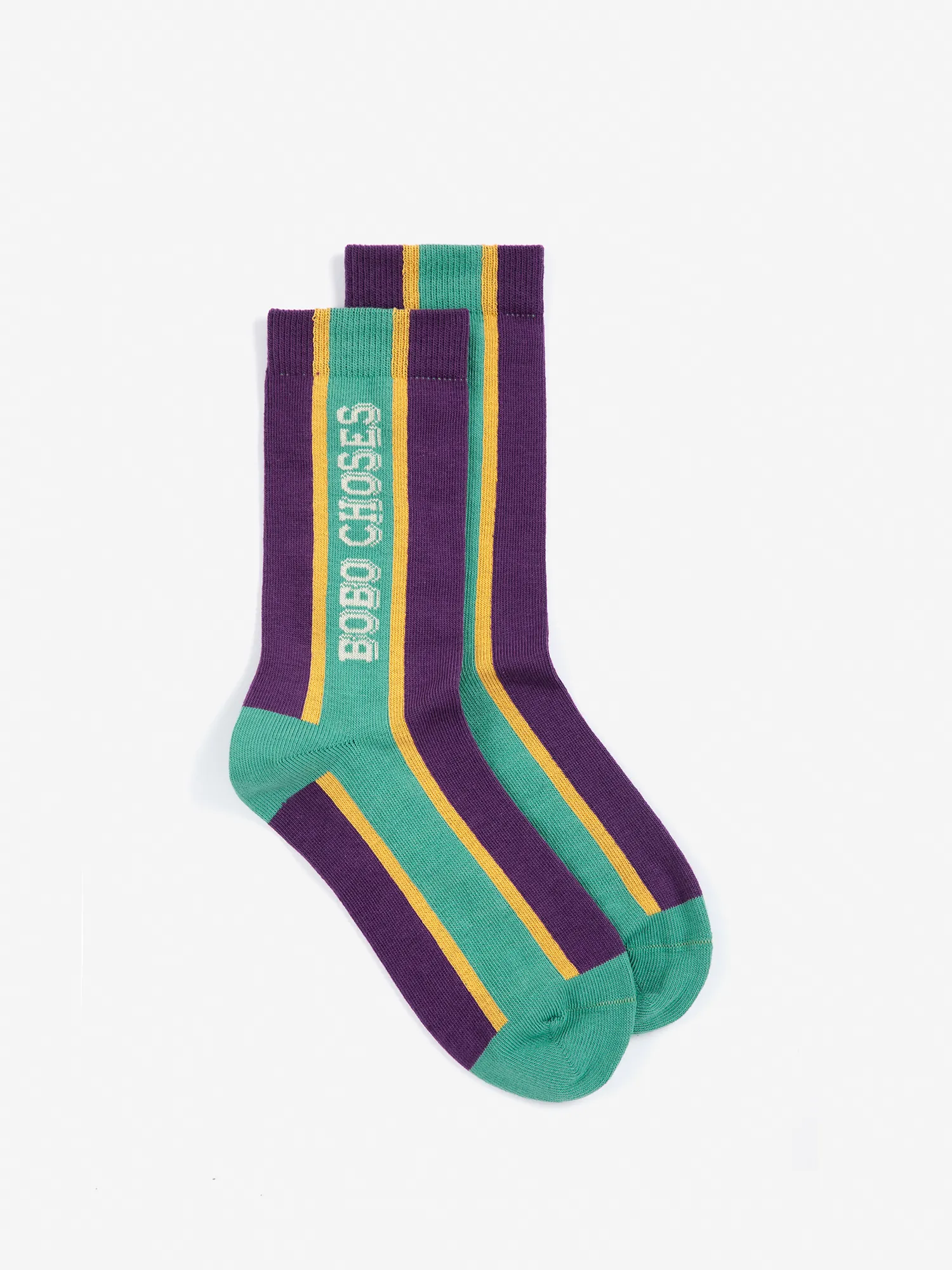 AW26 Bobo Choses embossed extralong socks — SKU SB-FE6FC5-97AD4375EC4D53