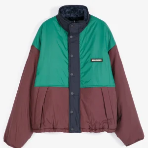AW26 Reversible nylon cozy sherpa