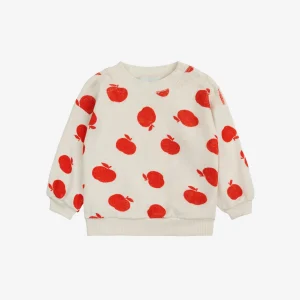 CON Poma all over ecru terry sweatshirt