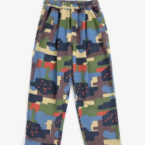 AW26 Paint Forest all over corduroy pants