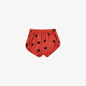 CON Poma allover red terry shorts
