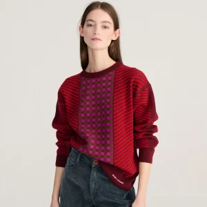 AW26 Jacquard wool blend jumper