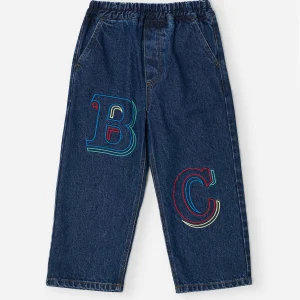 AW26 Bobo Choses Embossed denim pants — SKU SB-FE6FC5-84943B27611112