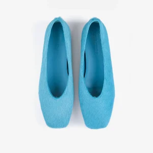 AW26 Hairy leather ballet flat