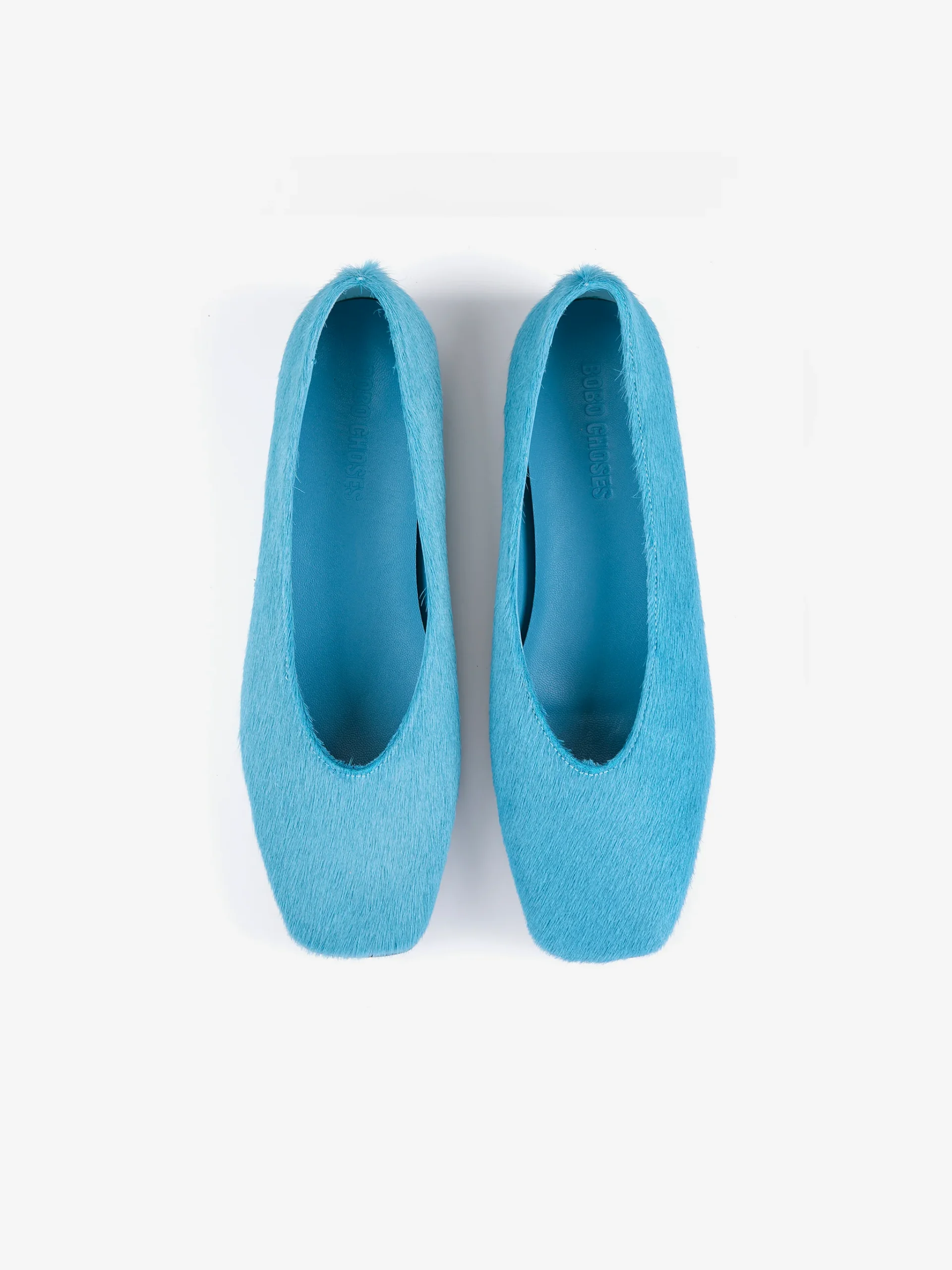 AW26 Hairy leather ballet flat