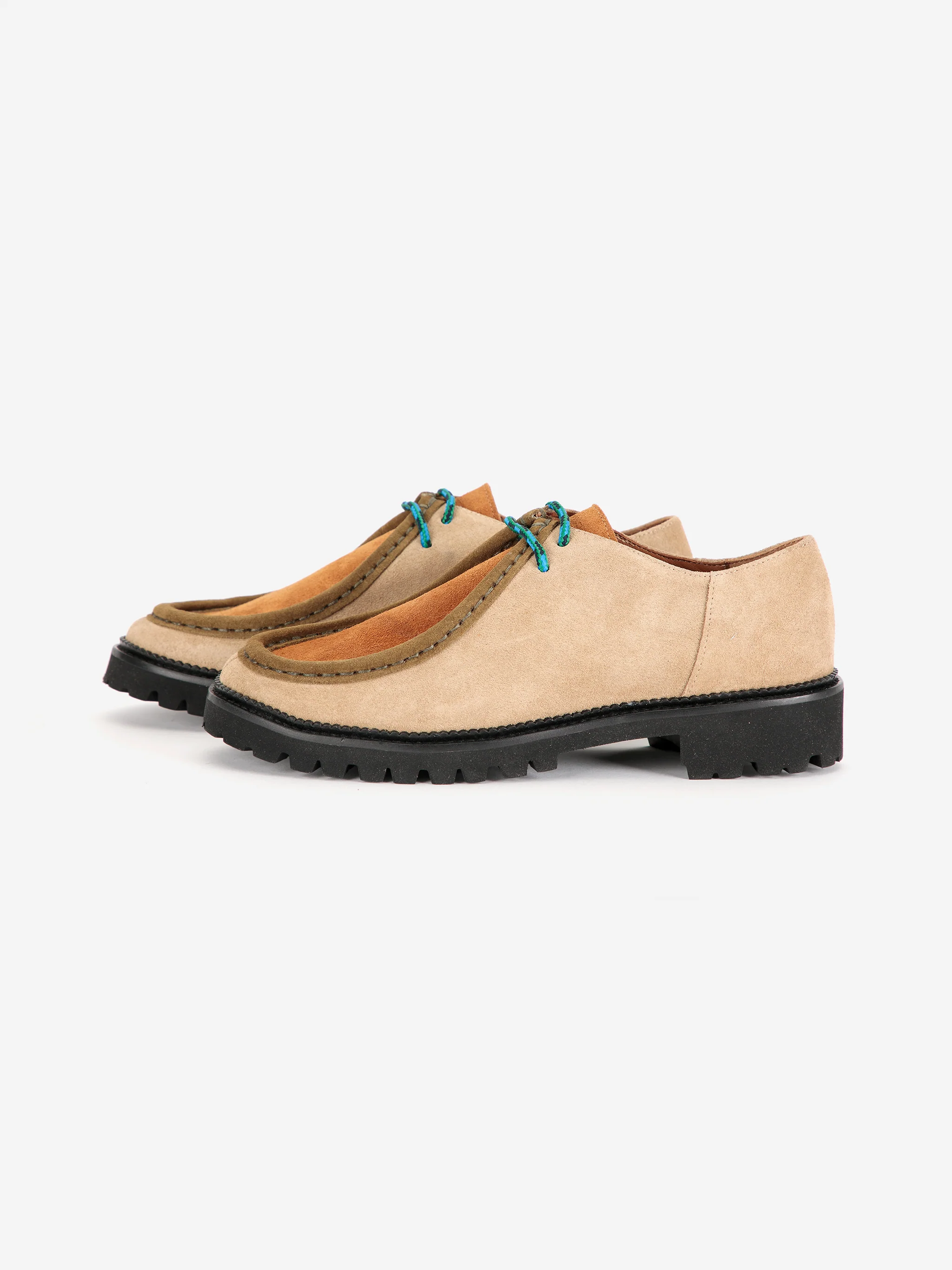 AW26 Color block suede wallabee shoes - Image 6