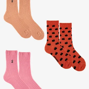 CON BC red long socks pack