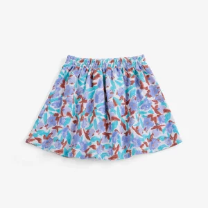 AW26 Watercolor all over fleece skirt