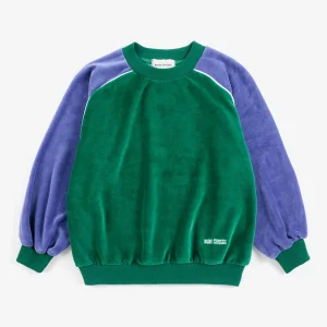 AW26 Color Block terry cloth sweatshirt