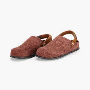 AW26 Garden furry leather clogs