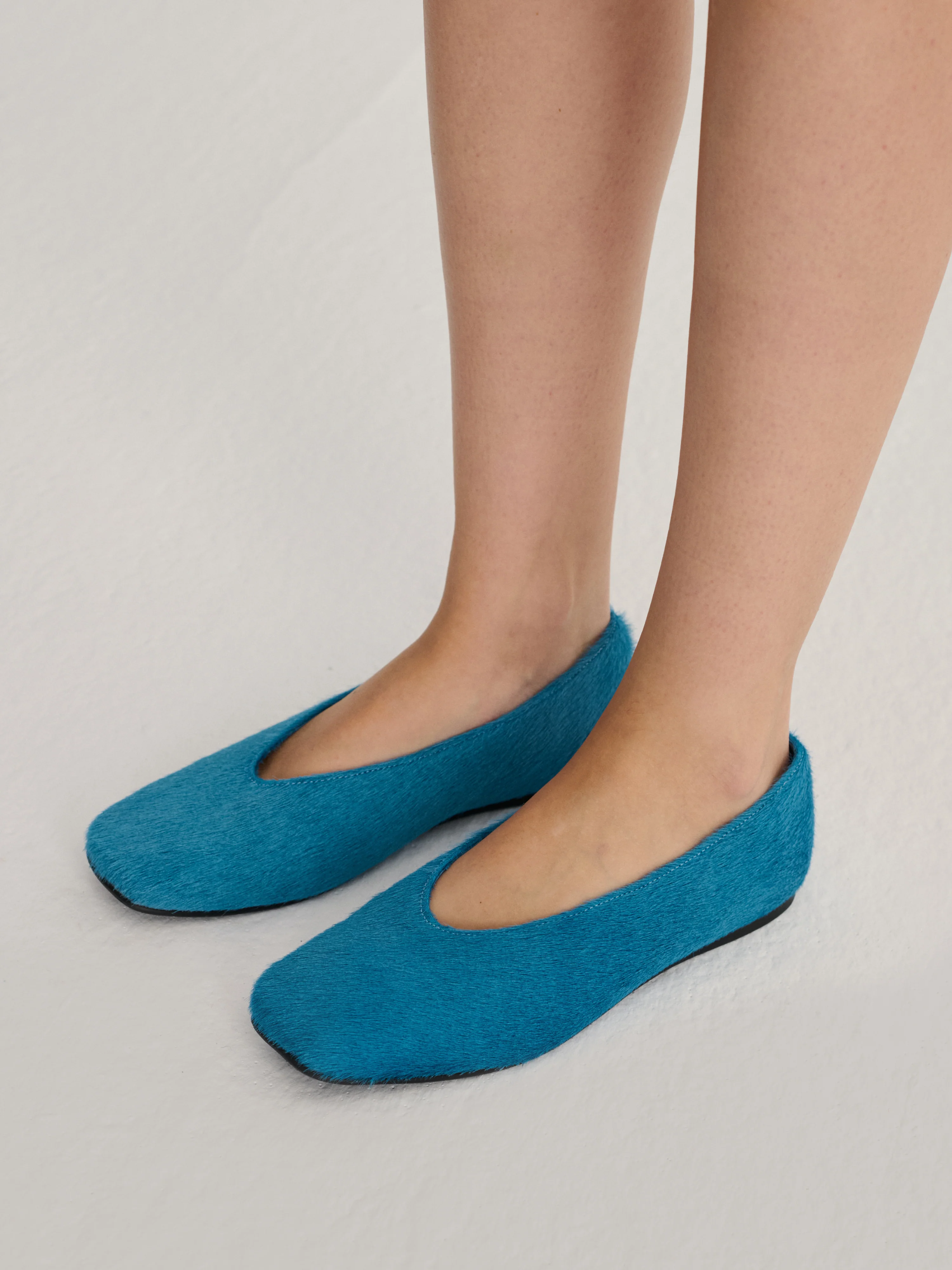 AW26 Hairy leather ballet flat - Image 3