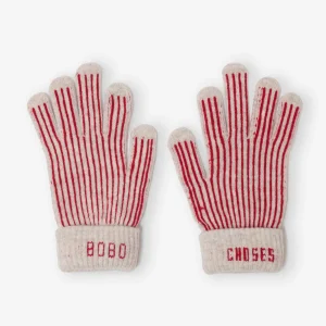 AW26 Merino wool stripes knitted gloves