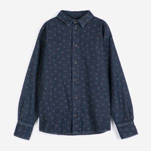 AW26 Swamp Whirl all over denimshirt