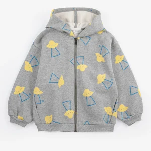 AW26 Pixel Abduction all over zipped hoodie