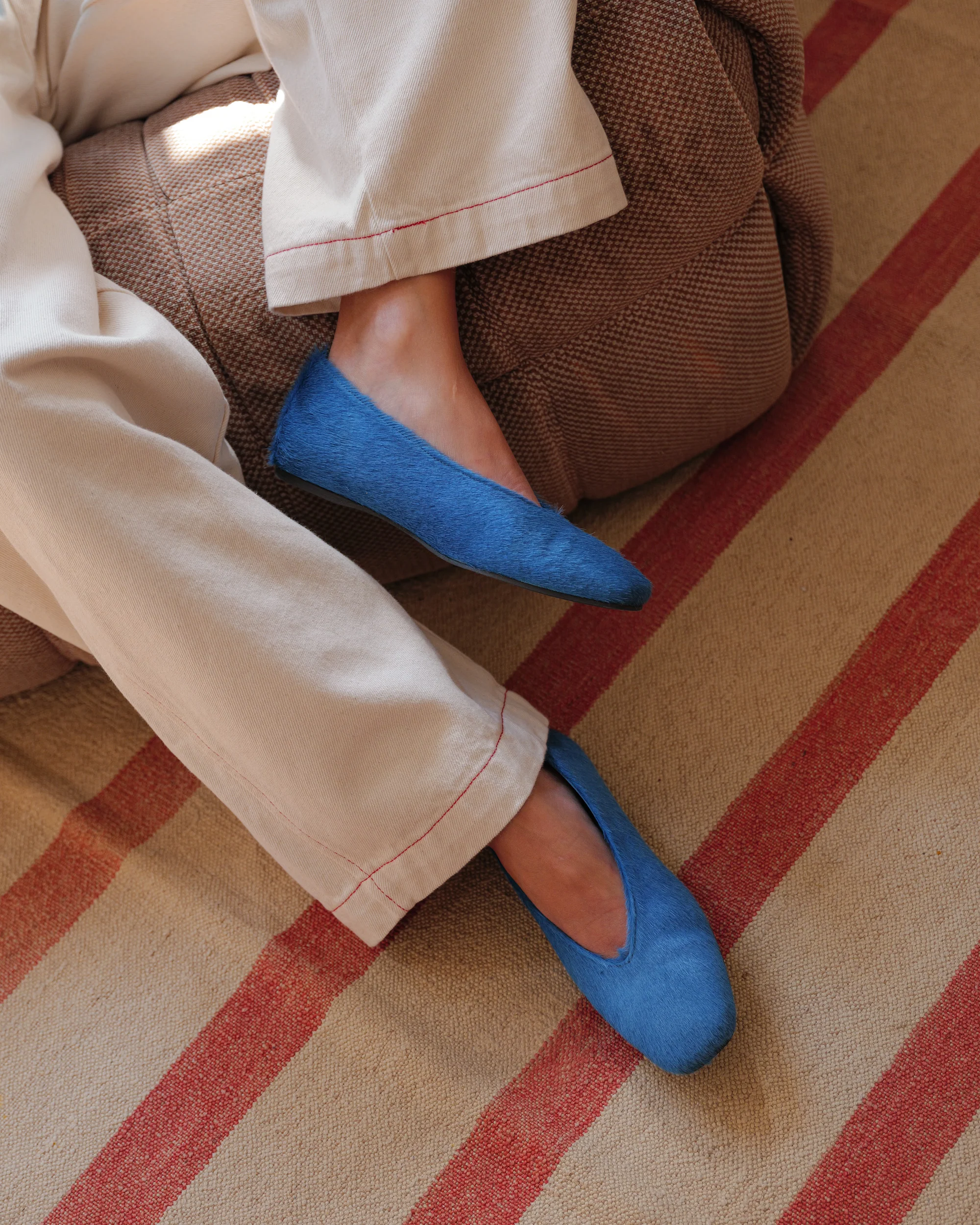AW26 Hairy leather ballet flat - Image 2