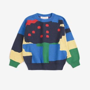 AW26 Paint Forest all over jacquard jumper