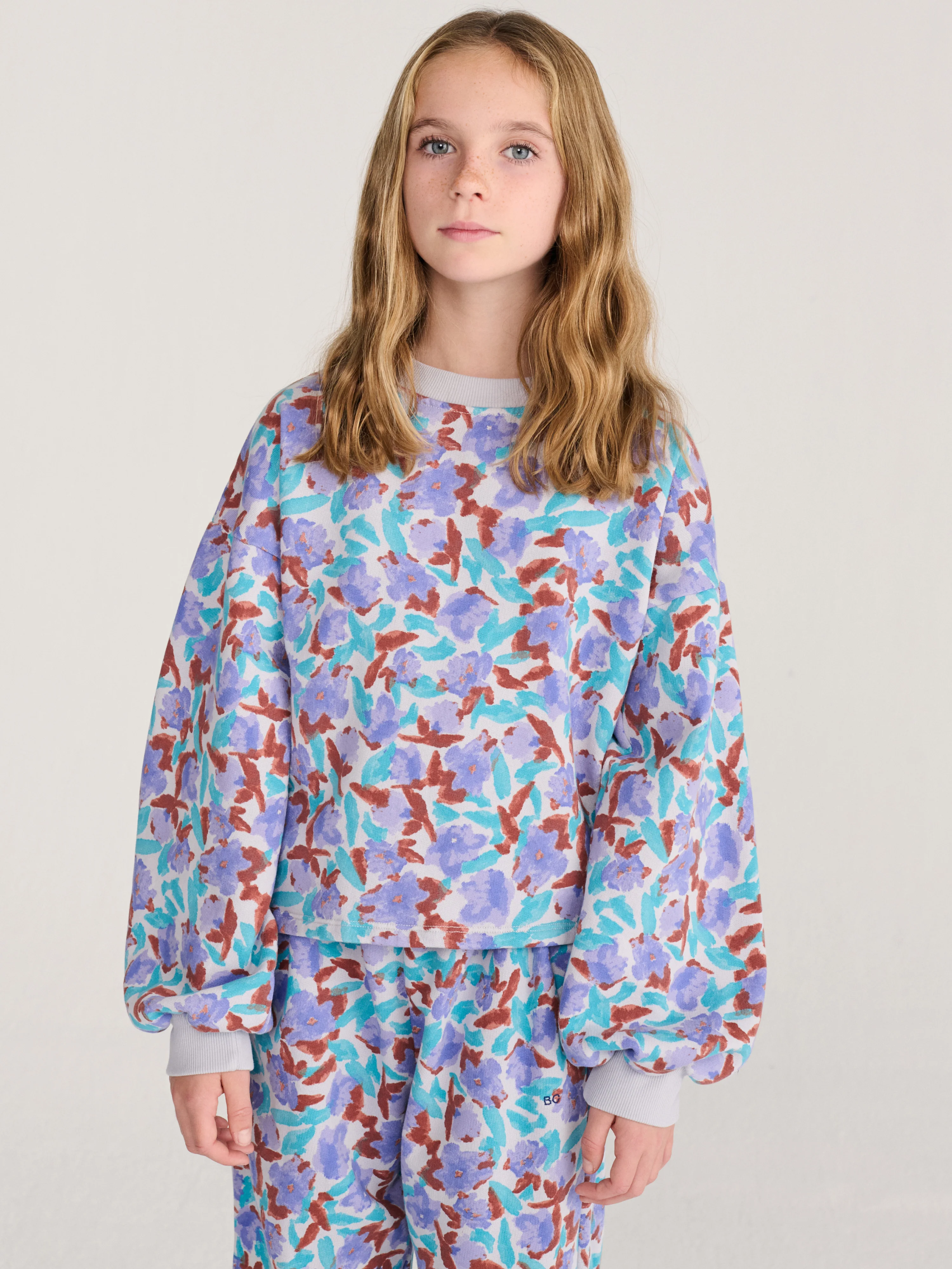 AW26 Watercolor all over cropped sweatshirt - Image 2