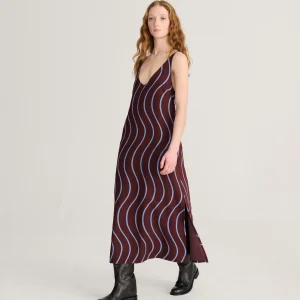 AW26 Psicodelic Stripes all over fluid dress — SKU SB-FE6FC5-7A1AD01719C02C