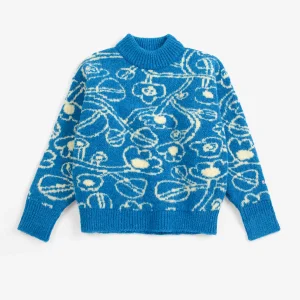 AW26 Sketchy Flowers all over jacquard jumper