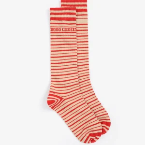 AW26 Bobo Choses stripes extra long socks