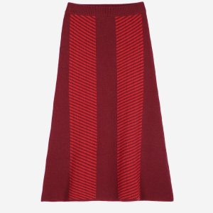AW26 Jacquard knitted skirt