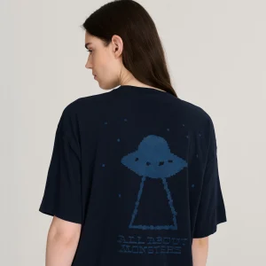 AW26 Pixel Abduction oversize T-shirt