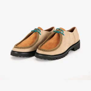 AW26 Color block suede wallabee shoes
