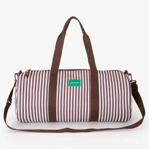 AW26 Striped canvas gym bag