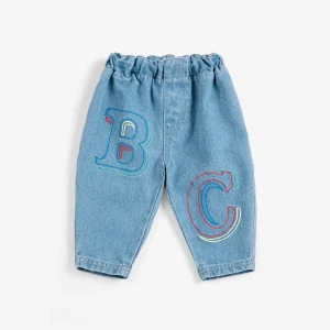 AW26 B.C. Embossed denim pants
