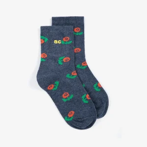 AW26 Stamp Bloom all over short socks